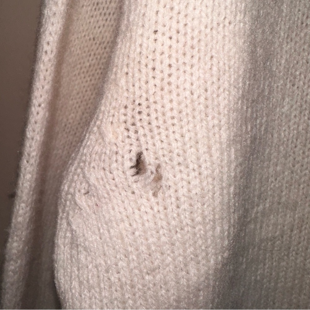 Moth Anthro Cream Wool Turtle Neck Sweater XSP - Picture 5 of 5